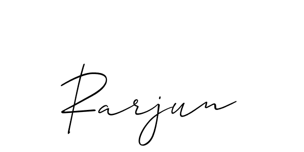 Allison_Script is a professional signature style that is perfect for those who want to add a touch of class to their signature. It is also a great choice for those who want to make their signature more unique. Get Rarjun name to fancy signature for free. Rarjun signature style 2 images and pictures png