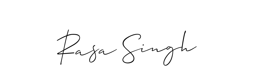 Make a short Rasa Singh signature style. Manage your documents anywhere anytime using Allison_Script. Create and add eSignatures, submit forms, share and send files easily. Rasa Singh signature style 2 images and pictures png