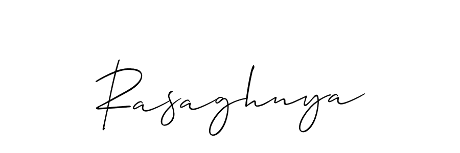 Create a beautiful signature design for name Rasaghnya. With this signature (Allison_Script) fonts, you can make a handwritten signature for free. Rasaghnya signature style 2 images and pictures png