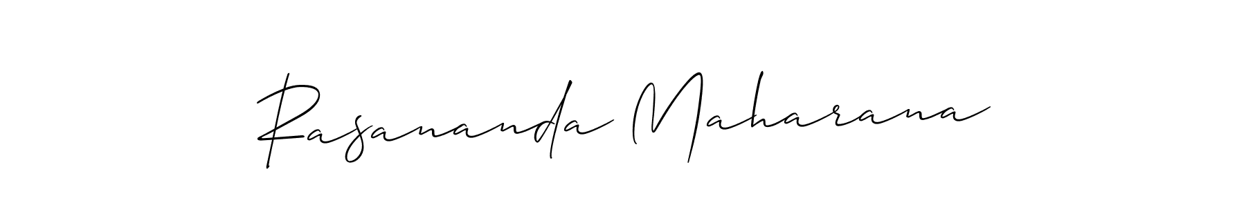 Make a beautiful signature design for name Rasananda Maharana. With this signature (Allison_Script) style, you can create a handwritten signature for free. Rasananda Maharana signature style 2 images and pictures png