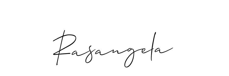 It looks lik you need a new signature style for name Rasangela. Design unique handwritten (Allison_Script) signature with our free signature maker in just a few clicks. Rasangela signature style 2 images and pictures png