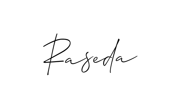 Also we have Raseda name is the best signature style. Create professional handwritten signature collection using Allison_Script autograph style. Raseda signature style 2 images and pictures png