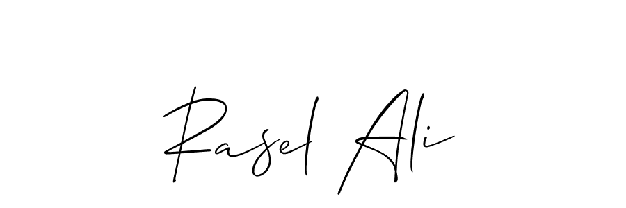 if you are searching for the best signature style for your name Rasel Ali. so please give up your signature search. here we have designed multiple signature styles  using Allison_Script. Rasel Ali signature style 2 images and pictures png