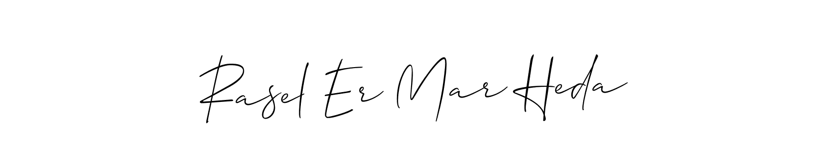 Make a beautiful signature design for name Rasel Er Mar Heda. Use this online signature maker to create a handwritten signature for free. Rasel Er Mar Heda signature style 2 images and pictures png