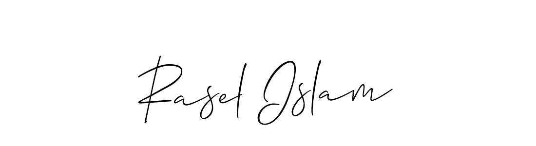 Also we have Rasel Islam name is the best signature style. Create professional handwritten signature collection using Allison_Script autograph style. Rasel Islam signature style 2 images and pictures png