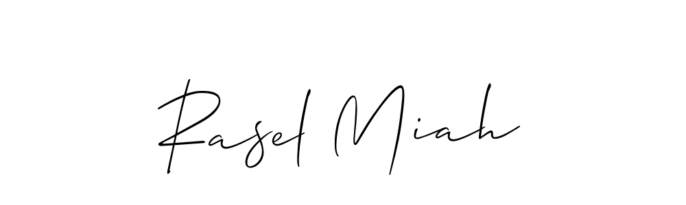 How to Draw Rasel Miah signature style? Allison_Script is a latest design signature styles for name Rasel Miah. Rasel Miah signature style 2 images and pictures png