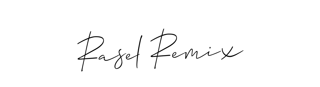 The best way (Allison_Script) to make a short signature is to pick only two or three words in your name. The name Rasel Remix include a total of six letters. For converting this name. Rasel Remix signature style 2 images and pictures png