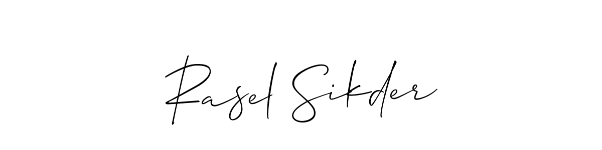 Check out images of Autograph of Rasel Sikder name. Actor Rasel Sikder Signature Style. Allison_Script is a professional sign style online. Rasel Sikder signature style 2 images and pictures png