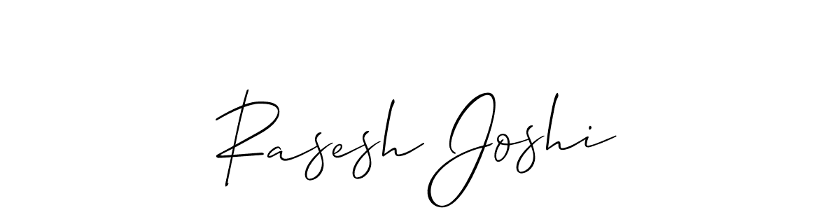 How to make Rasesh Joshi signature? Allison_Script is a professional autograph style. Create handwritten signature for Rasesh Joshi name. Rasesh Joshi signature style 2 images and pictures png