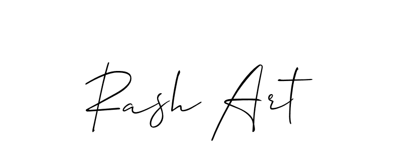 How to make Rash Art name signature. Use Allison_Script style for creating short signs online. This is the latest handwritten sign. Rash Art signature style 2 images and pictures png