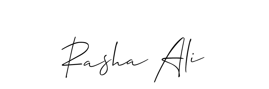 It looks lik you need a new signature style for name Rasha Ali. Design unique handwritten (Allison_Script) signature with our free signature maker in just a few clicks. Rasha Ali signature style 2 images and pictures png