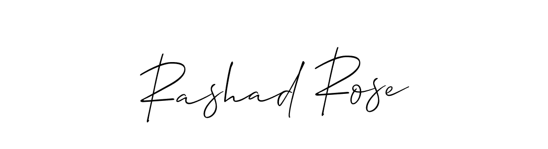 How to make Rashad Rose signature? Allison_Script is a professional autograph style. Create handwritten signature for Rashad Rose name. Rashad Rose signature style 2 images and pictures png
