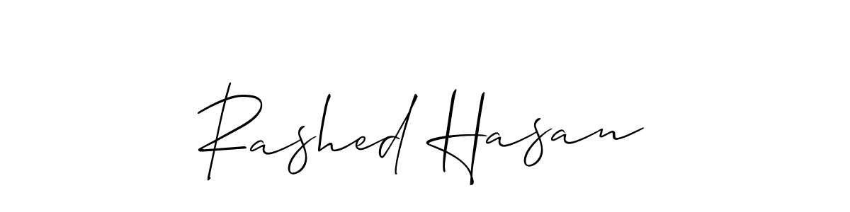 How to make Rashed Hasan name signature. Use Allison_Script style for creating short signs online. This is the latest handwritten sign. Rashed Hasan signature style 2 images and pictures png