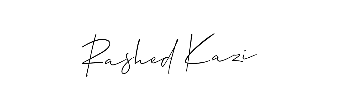 Make a short Rashed Kazi signature style. Manage your documents anywhere anytime using Allison_Script. Create and add eSignatures, submit forms, share and send files easily. Rashed Kazi signature style 2 images and pictures png