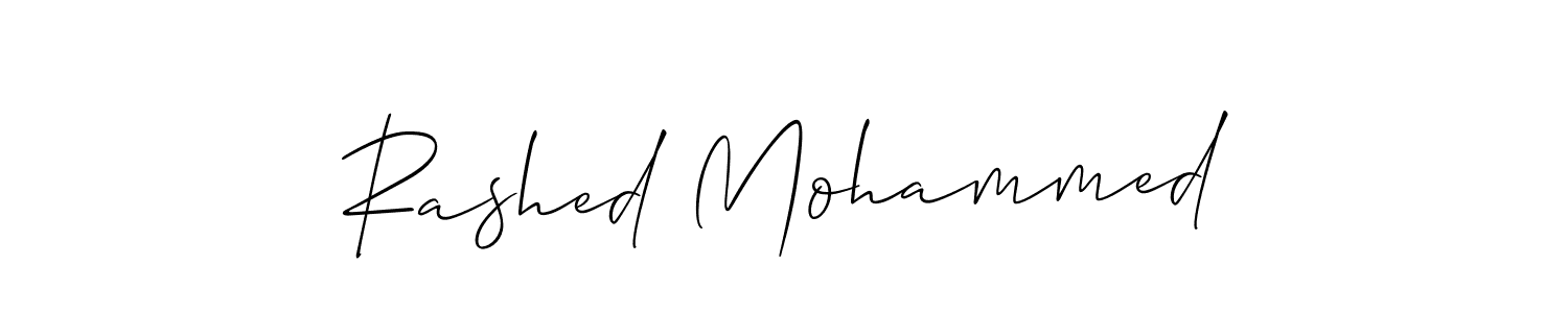 Also You can easily find your signature by using the search form. We will create Rashed Mohammed name handwritten signature images for you free of cost using Allison_Script sign style. Rashed Mohammed signature style 2 images and pictures png