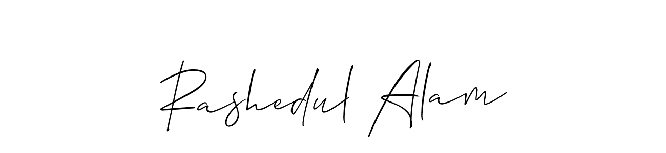Similarly Allison_Script is the best handwritten signature design. Signature creator online .You can use it as an online autograph creator for name Rashedul Alam. Rashedul Alam signature style 2 images and pictures png