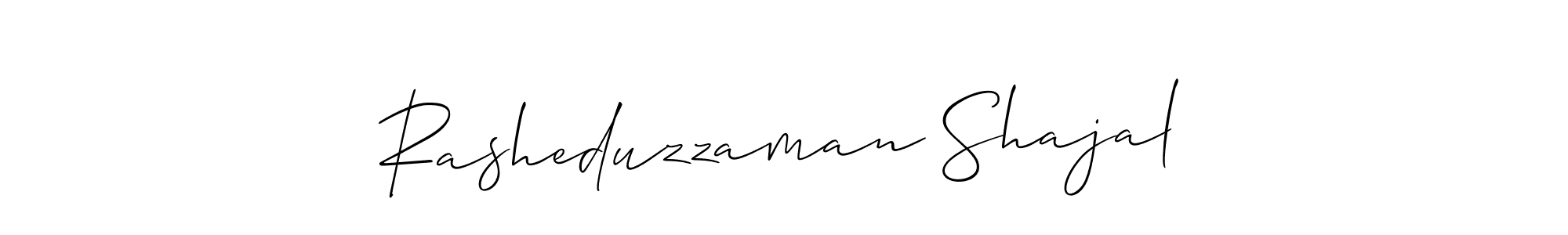 Make a short Rasheduzzaman Shajal signature style. Manage your documents anywhere anytime using Allison_Script. Create and add eSignatures, submit forms, share and send files easily. Rasheduzzaman Shajal signature style 2 images and pictures png