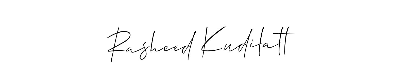 Here are the top 10 professional signature styles for the name Rasheed Kudilatt. These are the best autograph styles you can use for your name. Rasheed Kudilatt signature style 2 images and pictures png