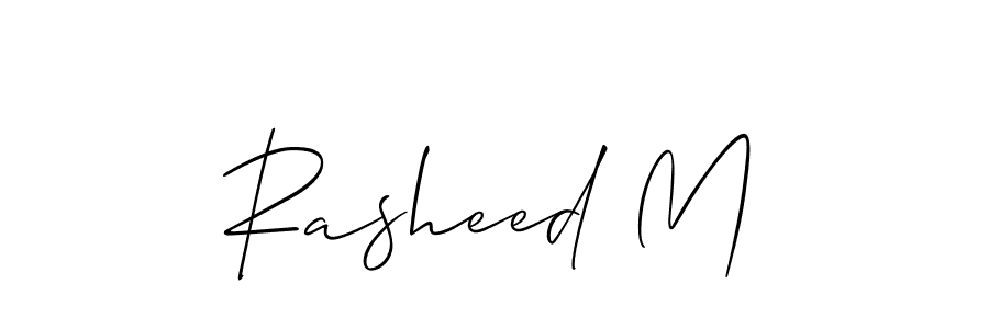 Here are the top 10 professional signature styles for the name Rasheed M. These are the best autograph styles you can use for your name. Rasheed M signature style 2 images and pictures png