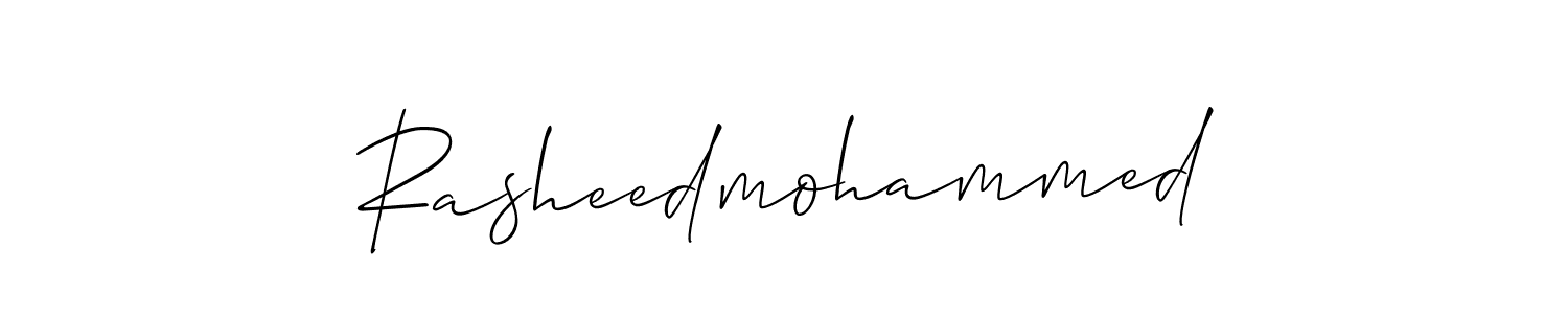 Also You can easily find your signature by using the search form. We will create Rasheedmohammed name handwritten signature images for you free of cost using Allison_Script sign style. Rasheedmohammed signature style 2 images and pictures png
