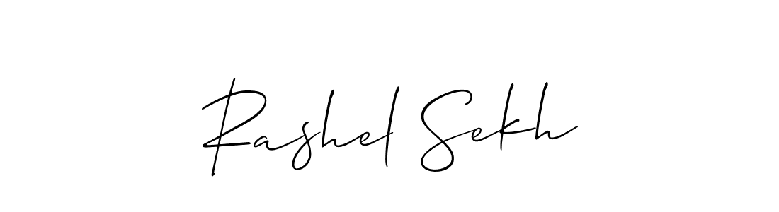 if you are searching for the best signature style for your name Rashel Sekh. so please give up your signature search. here we have designed multiple signature styles  using Allison_Script. Rashel Sekh signature style 2 images and pictures png