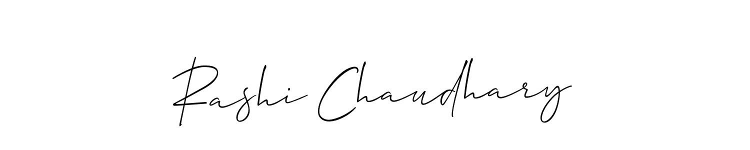 Create a beautiful signature design for name Rashi Chaudhary. With this signature (Allison_Script) fonts, you can make a handwritten signature for free. Rashi Chaudhary signature style 2 images and pictures png