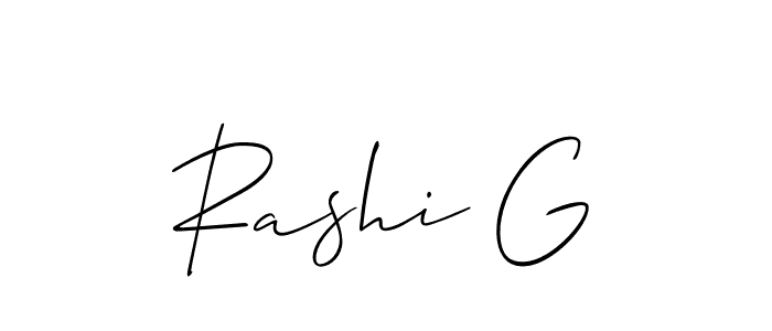 Once you've used our free online signature maker to create your best signature Allison_Script style, it's time to enjoy all of the benefits that Rashi G name signing documents. Rashi G signature style 2 images and pictures png