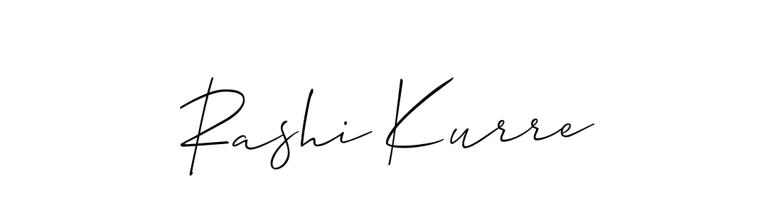 Also we have Rashi Kurre name is the best signature style. Create professional handwritten signature collection using Allison_Script autograph style. Rashi Kurre signature style 2 images and pictures png