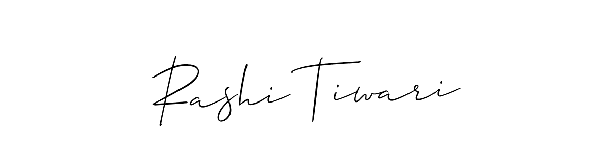 Allison_Script is a professional signature style that is perfect for those who want to add a touch of class to their signature. It is also a great choice for those who want to make their signature more unique. Get Rashi Tiwari name to fancy signature for free. Rashi Tiwari signature style 2 images and pictures png