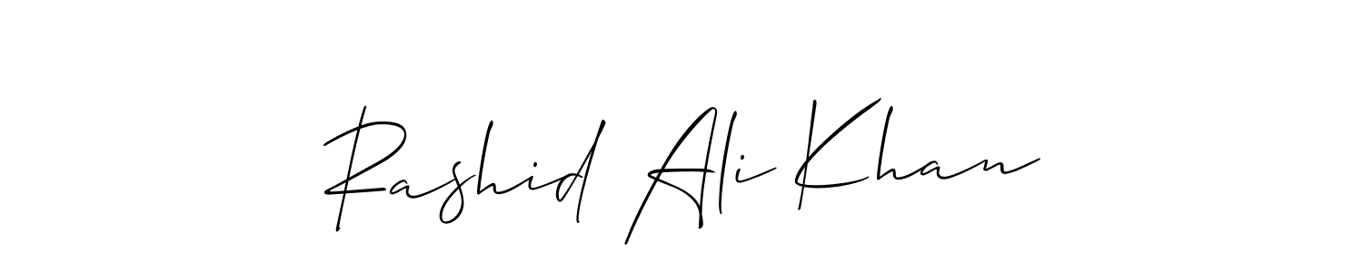 Also we have Rashid Ali Khan name is the best signature style. Create professional handwritten signature collection using Allison_Script autograph style. Rashid Ali Khan signature style 2 images and pictures png
