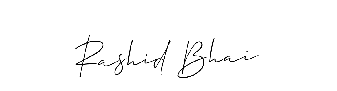 You can use this online signature creator to create a handwritten signature for the name Rashid Bhai. This is the best online autograph maker. Rashid Bhai signature style 2 images and pictures png