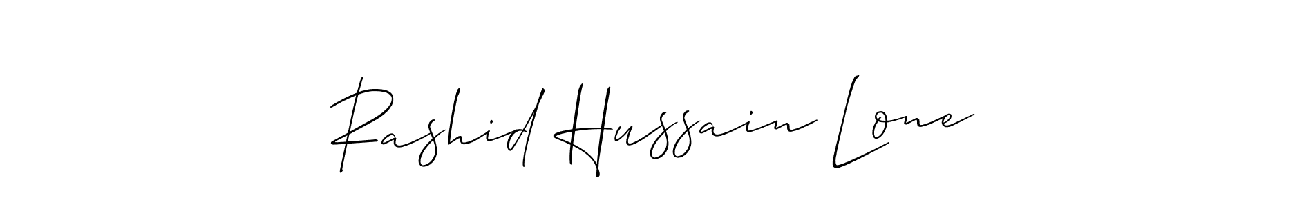 How to make Rashid Hussain Lone signature? Allison_Script is a professional autograph style. Create handwritten signature for Rashid Hussain Lone name. Rashid Hussain Lone signature style 2 images and pictures png