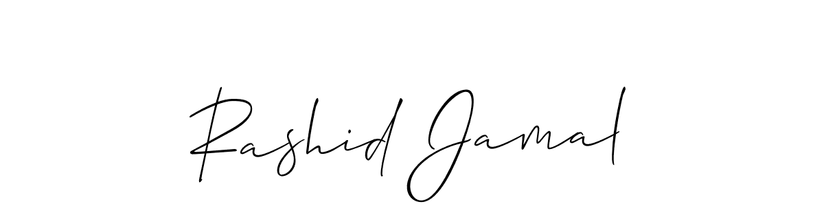 You can use this online signature creator to create a handwritten signature for the name Rashid Jamal. This is the best online autograph maker. Rashid Jamal signature style 2 images and pictures png