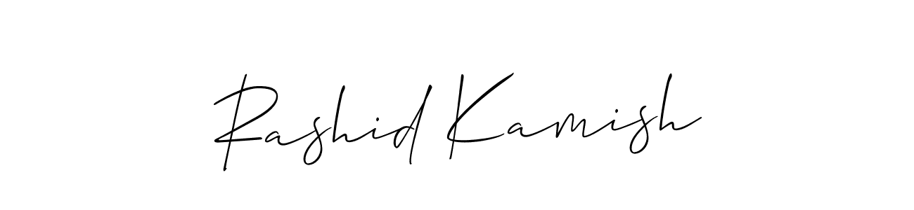 Here are the top 10 professional signature styles for the name Rashid Kamish. These are the best autograph styles you can use for your name. Rashid Kamish signature style 2 images and pictures png