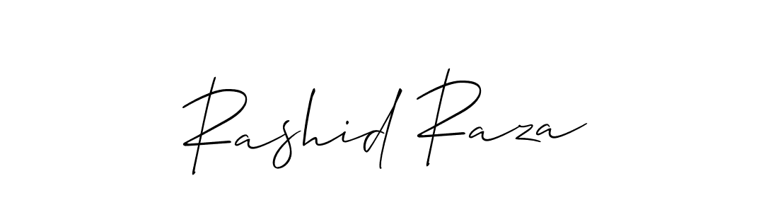 How to make Rashid Raza name signature. Use Allison_Script style for creating short signs online. This is the latest handwritten sign. Rashid Raza signature style 2 images and pictures png