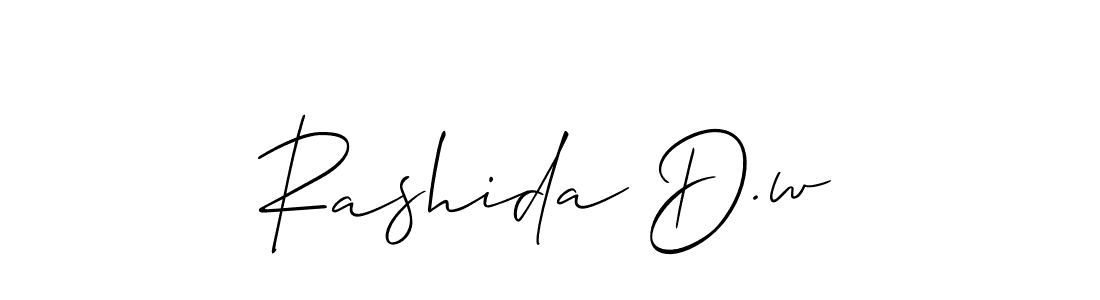 Rashida D.w stylish signature style. Best Handwritten Sign (Allison_Script) for my name. Handwritten Signature Collection Ideas for my name Rashida D.w. Rashida D.w signature style 2 images and pictures png