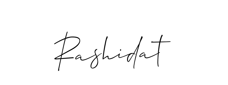 You should practise on your own different ways (Allison_Script) to write your name (Rashidat) in signature. don't let someone else do it for you. Rashidat signature style 2 images and pictures png