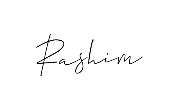 Rashim stylish signature style. Best Handwritten Sign (Allison_Script) for my name. Handwritten Signature Collection Ideas for my name Rashim. Rashim signature style 2 images and pictures png