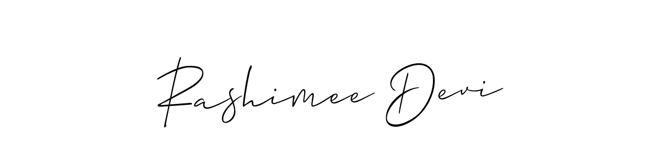 Similarly Allison_Script is the best handwritten signature design. Signature creator online .You can use it as an online autograph creator for name Rashimee Devi. Rashimee Devi signature style 2 images and pictures png