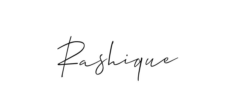 How to make Rashique name signature. Use Allison_Script style for creating short signs online. This is the latest handwritten sign. Rashique signature style 2 images and pictures png