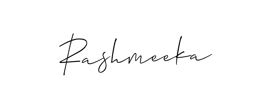 The best way (Allison_Script) to make a short signature is to pick only two or three words in your name. The name Rashmeeka include a total of six letters. For converting this name. Rashmeeka signature style 2 images and pictures png