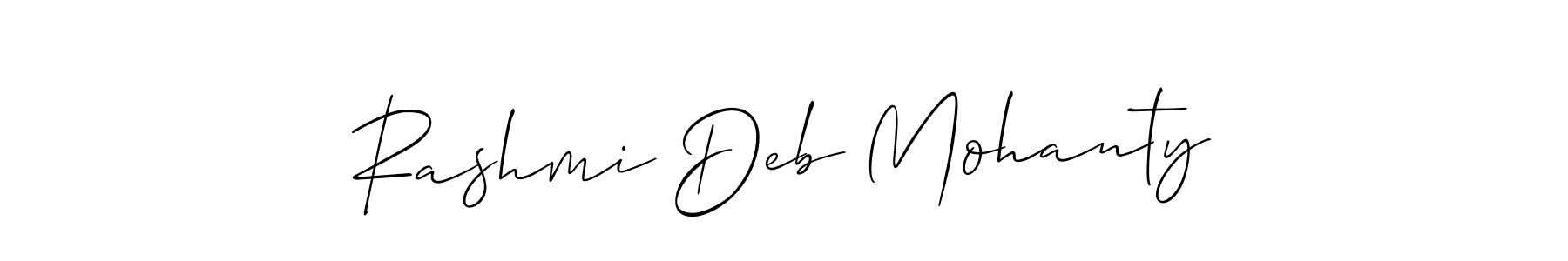 How to make Rashmi Deb Mohanty signature? Allison_Script is a professional autograph style. Create handwritten signature for Rashmi Deb Mohanty name. Rashmi Deb Mohanty signature style 2 images and pictures png