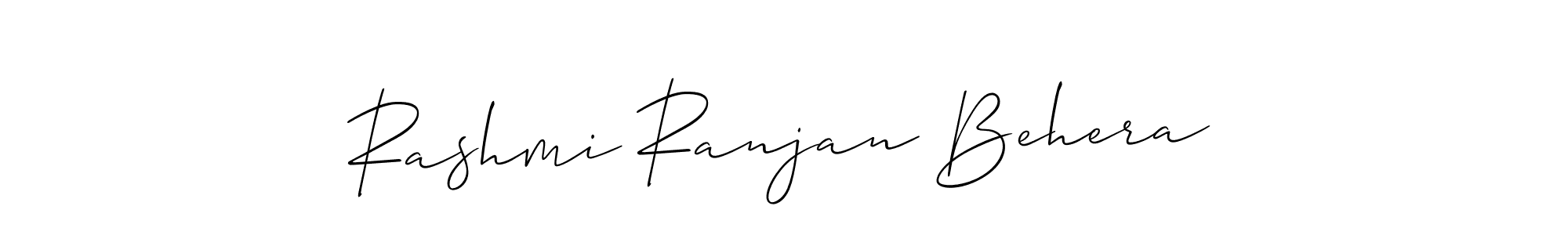 How to make Rashmi Ranjan Behera name signature. Use Allison_Script style for creating short signs online. This is the latest handwritten sign. Rashmi Ranjan Behera signature style 2 images and pictures png