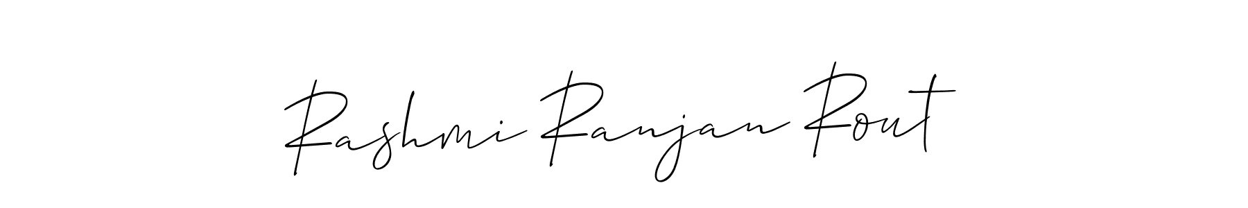 It looks lik you need a new signature style for name Rashmi Ranjan Rout. Design unique handwritten (Allison_Script) signature with our free signature maker in just a few clicks. Rashmi Ranjan Rout signature style 2 images and pictures png