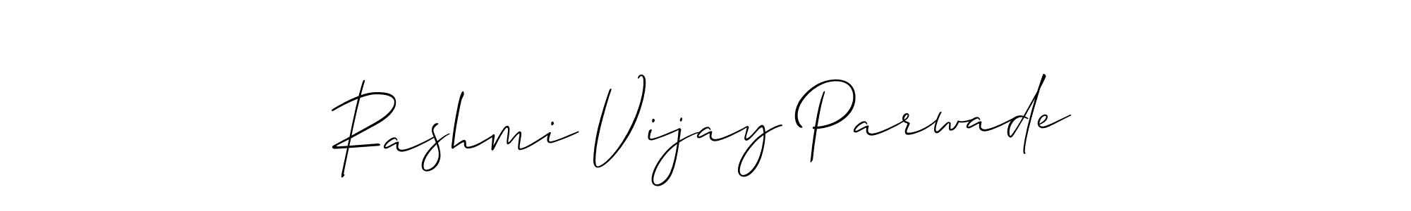 How to make Rashmi Vijay Parwade signature? Allison_Script is a professional autograph style. Create handwritten signature for Rashmi Vijay Parwade name. Rashmi Vijay Parwade signature style 2 images and pictures png