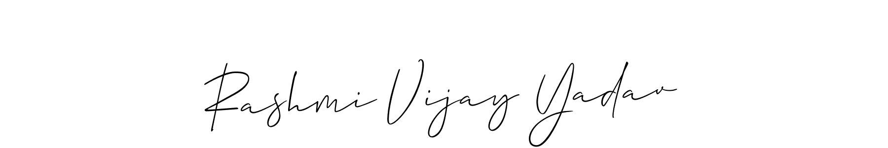 Similarly Allison_Script is the best handwritten signature design. Signature creator online .You can use it as an online autograph creator for name Rashmi Vijay Yadav. Rashmi Vijay Yadav signature style 2 images and pictures png