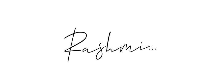 Also we have Rashmi... name is the best signature style. Create professional handwritten signature collection using Allison_Script autograph style. Rashmi... signature style 2 images and pictures png