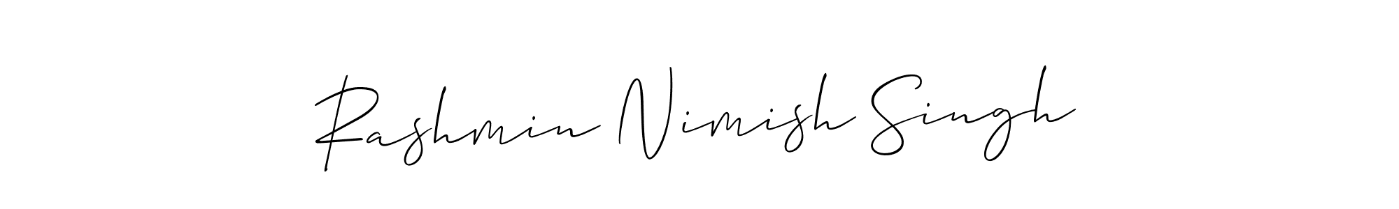 Rashmin Nimish Singh stylish signature style. Best Handwritten Sign (Allison_Script) for my name. Handwritten Signature Collection Ideas for my name Rashmin Nimish Singh. Rashmin Nimish Singh signature style 2 images and pictures png