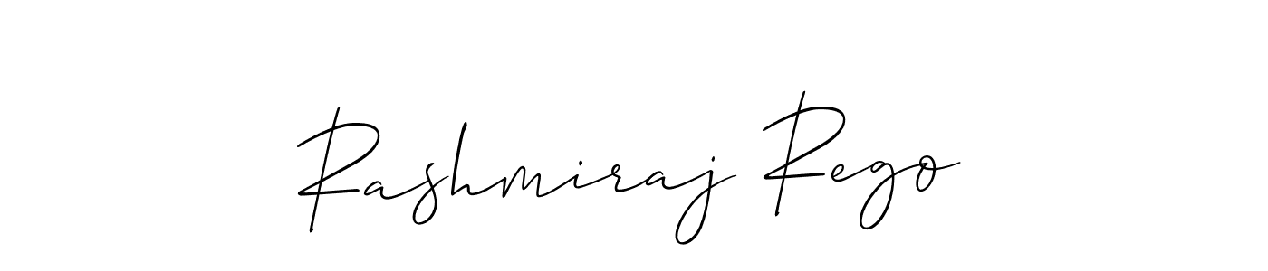 You should practise on your own different ways (Allison_Script) to write your name (Rashmiraj Rego) in signature. don't let someone else do it for you. Rashmiraj Rego signature style 2 images and pictures png