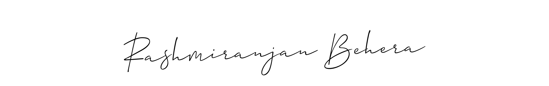 How to make Rashmiranjan Behera signature? Allison_Script is a professional autograph style. Create handwritten signature for Rashmiranjan Behera name. Rashmiranjan Behera signature style 2 images and pictures png